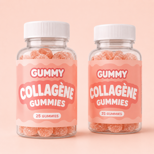 GUMMY Collagène Gummies — deux flacons rose pêche