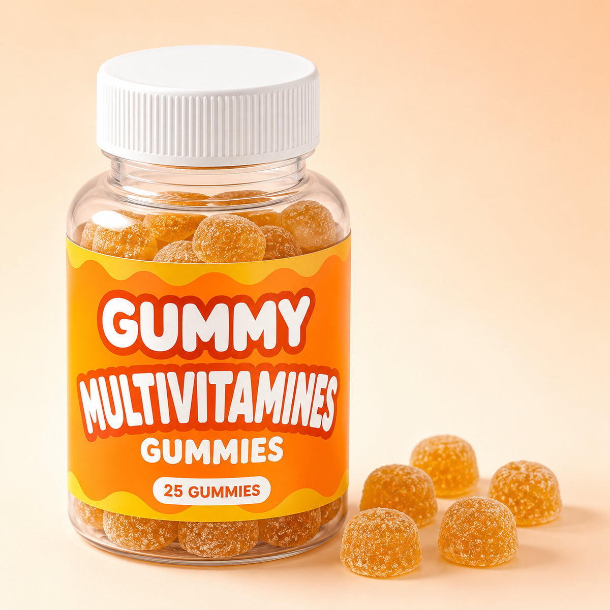 GUMMY Multivitamines Gummies — flacon orange et gummies