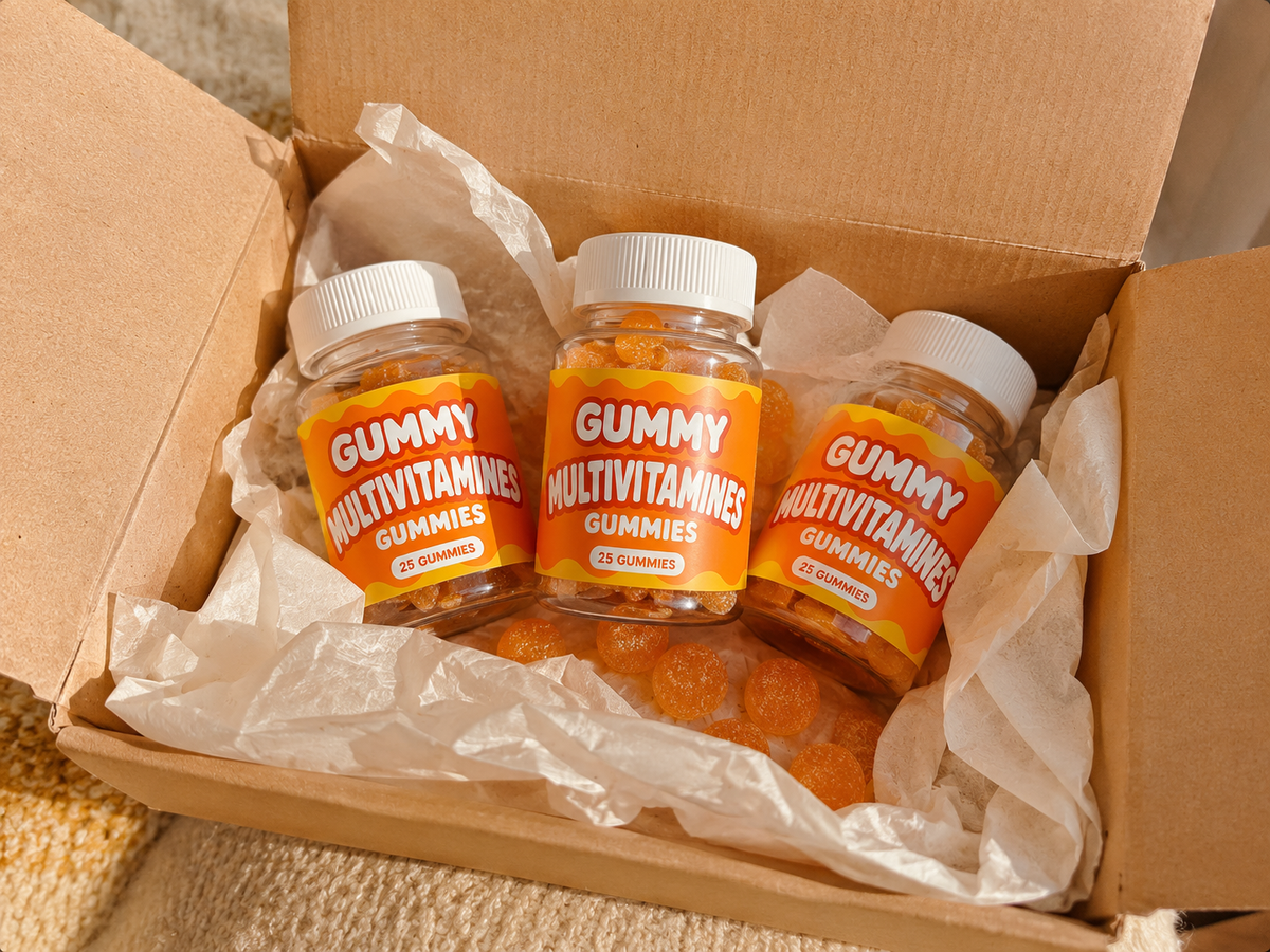 Coffret de trois flacons GUMMY Multivitamines Gummies